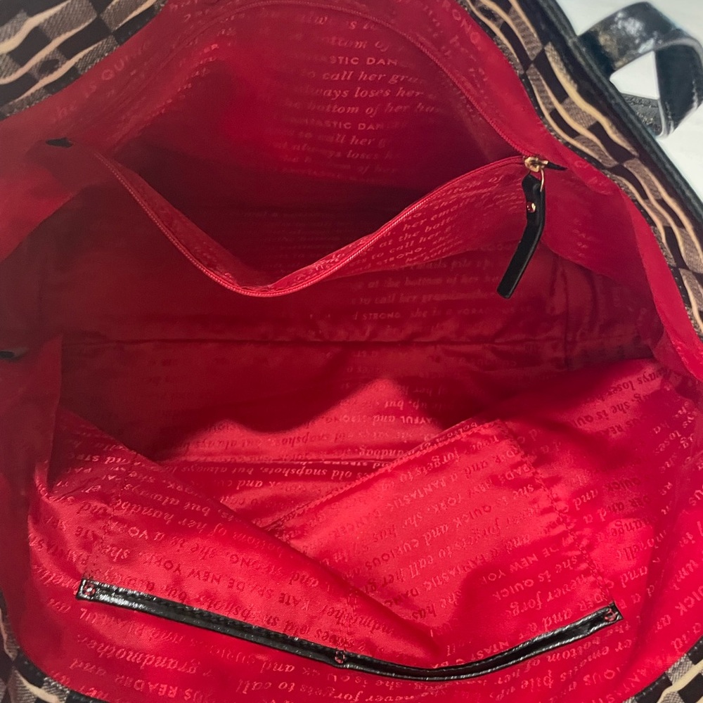 Kate Spade Black and Red Tote Bag - Picture 4 of 7